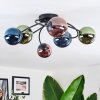 Chehalis Plafoniera, Lampada a sfera Blu, Verde, Ramato, 6-Luci