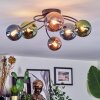 Chehalis Plafoniera, Lampada a sfera Blu, Verde, Ramato, 6-Luci