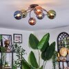 Chehalis Plafoniera, Lampada a sfera Blu, Verde, Ramato, 6-Luci