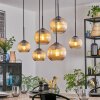 Koyoto Lampadario a sospensione, Lampada a sfera, Lampada a sospensione Ambrato, 6-Luci