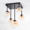 Chehalis Plafoniera, Lampada a sfera Ambrato, Chiaro, 5-Luci
