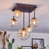 Chehalis Plafoniera, Lampada a sfera Ambrato, Chiaro, 5-Luci