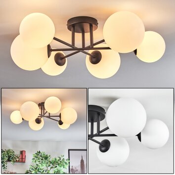 Chehalis Plafoniera, Lampada a sfera Bianco, 6-Luci