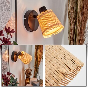 Lindberg Applique, Faretto da parete Nero, 1-Luce Lindberg Applique, Faretto da parete Nero, 1-Luce