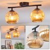 Gastor Plafoniera, Lampada a sfera Ambrato, 2-Luci