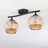 Gastor Plafoniera, Lampada a sfera Ambrato, 2-Luci