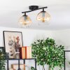 Koyoto Plafoniera, Lampada a sfera Ambrato, Chiaro, 2-Luci