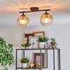 Koyoto Plafoniera, Lampada a sfera Ambrato, Chiaro, 2-Luci