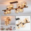 Koyoto Plafoniera, Lampada a sfera Oro, Nero, 8-Luci