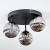 Chehalis Plafoniera, Lampada a sfera Grigio fumo, 3-Luci
