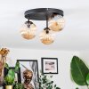 Chehalis Plafoniera, Lampada a sfera Ambrato, 3-Luci