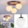 Chehalis Plafoniera, Lampada a sfera Bianco, 3-Luci