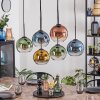 Koyoto Lampadario a sospensione, Lampada a sfera, Lampada a sospensione Blu, Oro, Verde, Chiaro, Ramato, 6-Luci