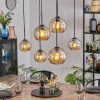 Koyoto Lampadario a sospensione, Lampada a sfera, Lampada a sospensione Ambrato, 6-Luci