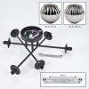 Chehalis Plafoniera, Lampada a sfera 55 cm Grigio fumo, 6-Luci