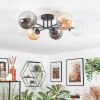 Chehalis Plafoniera, Lampada a sfera 62 cm Ambrato, Chiaro, Grigio fumo, 6-Luci