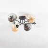 Chehalis Plafoniera, Lampada a sfera 62 cm Ambrato, Chiaro, Grigio fumo, 6-Luci