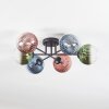 Chehalis Plafoniera, Lampada a sfera 62 cm Blu, Verde, Chiaro, Ramato, 6-Luci