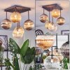 Chehalis Plafoniera, Lampada a sfera Ambrato, Chiaro, Grigio fumo, 5-Luci