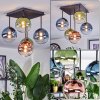 Chehalis Plafoniera, Lampada a sfera Blu, Verde, Chiaro, Ramato, 5-Luci