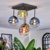 Chehalis Plafoniera, Lampada a sfera Blu, Verde, Chiaro, Ramato, 5-Luci