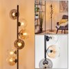 Koyoto Lampada a sfera, Lampada da terra 32 cm Ambrato, Chiaro, Grigio fumo, 6-Luci