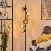 Koyoto Lampada a sfera, Lampada da terra 32 cm Ambrato, Chiaro, Grigio fumo, 6-Luci
