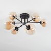 Chehalis Plafoniera, Lampada a sfera 62 cm Ambrato, Chiaro, 6-Luci