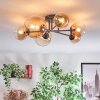 Chehalis Plafoniera, Lampada a sfera 62 cm Ambrato, Chiaro, 6-Luci
