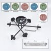 Chehalis Plafoniera, Lampada a sfera 55 cm Blu, Verde, Ramato, 6-Luci