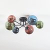 Chehalis Plafoniera, Lampada a sfera 60 cm Blu, Verde, Ramato, 6-Luci