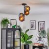 Koyoto Plafoniera, Lampada a sfera 31 cm Blu, Oro, Ramato, 4-Luci