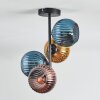 Koyoto Plafoniera, Lampada a sfera 31 cm Blu, Oro, Ramato, 4-Luci