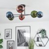 Koyoto Plafoniera, Lampada a sfera 78 cm Blu, Verde, Ramato, 6-Luci