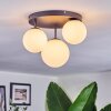 Chehalis Plafoniera, Lampada a sfera 30 cm Bianco, 3-Luci