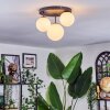 Chehalis Plafoniera, Lampada a sfera 30 cm Bianco, 3-Luci