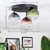 Chehalis Plafoniera, Lampada a sfera 30.5 cm Blu, Verde, Chiaro, Ramato, 3-Luci