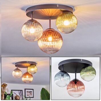 Chehalis Plafoniera, Lampada a sfera 30.5 cm Blu, Verde, Chiaro, Ramato, 3-Luci Chehalis Plafoniera, Lampada a sfera 30.5 cm Blu, Verde, Chiaro, Ramato, 3-Luci