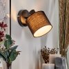 Bassagoda Applique, Faretto da parete Nero, 1-Luce