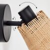 Lindberg Applique, Faretto da parete Nero, 1-Luce