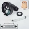 Lindberg Applique, Faretto da parete Nero, 1-Luce