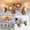 Chehalis Plafoniera, Lampada a sfera 55 cm Blu, Verde, Chiaro, Ramato, 6-Luci