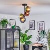 Koyoto Plafoniera, Lampada a sfera 31 cm Blu, Oro, Chiaro, Ramato, 4-Luci