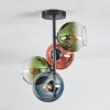 Koyoto Plafoniera, Lampada a sfera 31 cm Blu, Oro, Chiaro, Ramato, 4-Luci