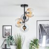 Koyoto Plafoniera, Lampada a sfera 31 cm Ambrato, Chiaro, Grigio fumo, 4-Luci