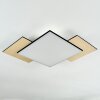 Barullu Plafoniera, Panel LED Aspetto del legno, Nero, Bianco, 1-Luce