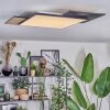 Barullu Plafoniera, Panel LED Aspetto del legno, Nero, Bianco, 1-Luce