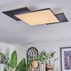 Barullu Plafoniera, Panel LED Nero, Bianco, 1-Luce
