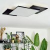 Barullu Plafoniera, Panel LED Nero, Bianco, 1-Luce