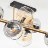 Koyoto Plafoniera, Lampada a sfera Oro, Nero, 8-Luci